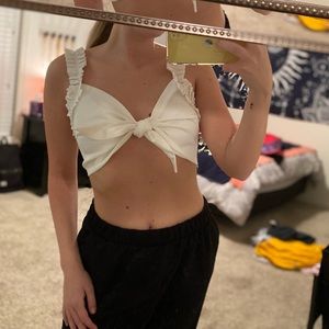 NEVER WORN - Nasty Gal Tie top